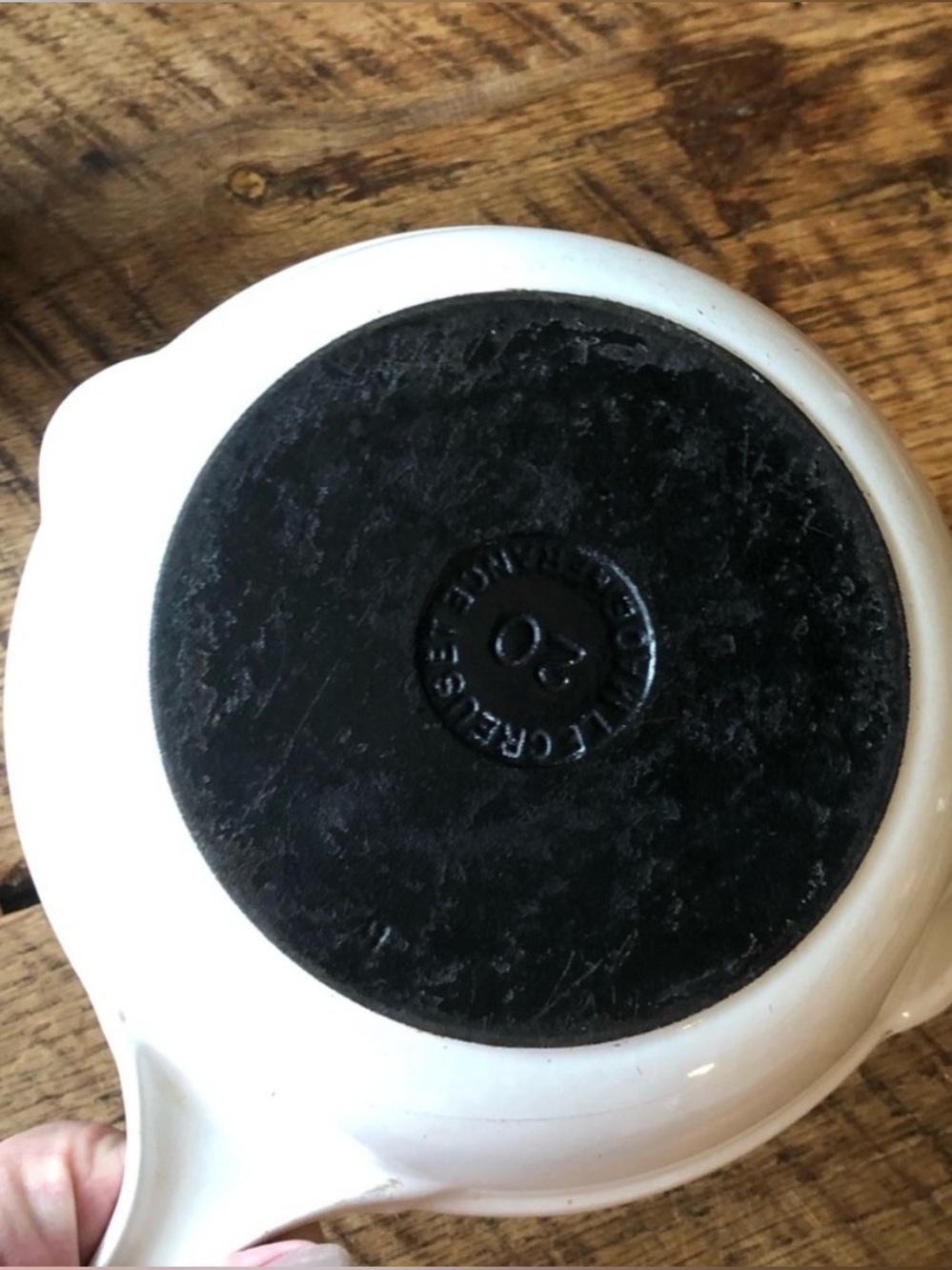 LE CREUSET COUSANCES ENAMEL SKILLET - Picture 3 of 3